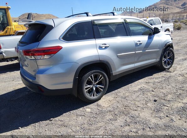 5TDBZRFH2KS973722 2019 TOYOTA HIGHLANDER Silver Trasero derecho