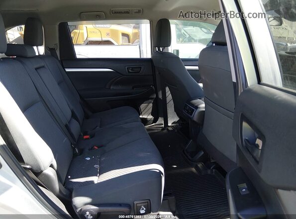 5TDBZRFH2KS973722 2019 TOYOTA HIGHLANDER Silver Vista de la etiqueta del VIN