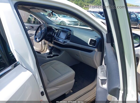 5TDBZRFH2KS997048 2019 TOYOTA HIGHLANDER White Front interior view