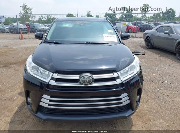 5TDBZRFH3HS427133 2017 TOYOTA HIGHLANDER Black Vista del cuadro de instrumentos