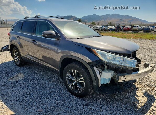 5TDBZRFH3JS499343 2018 TOYOTA HIGHLANDER Gray Առջևի աջ
