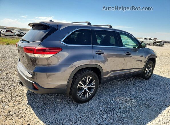 5TDBZRFH3JS499343 2018 TOYOTA HIGHLANDER Gray Հետևի աջ