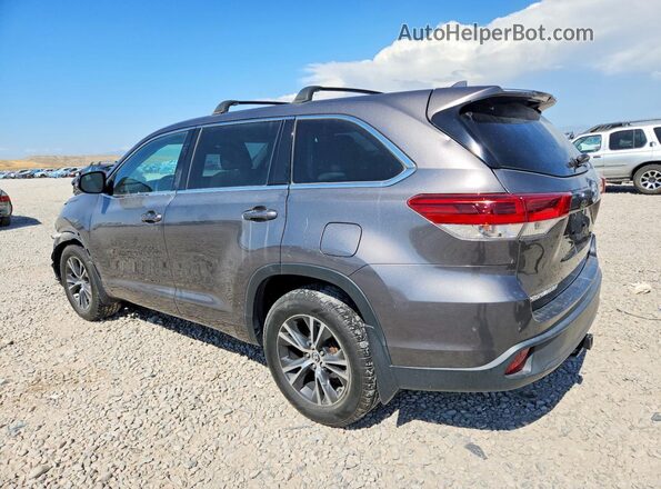 5TDBZRFH3JS499343 2018 TOYOTA HIGHLANDER Gray Հետևի ձախ