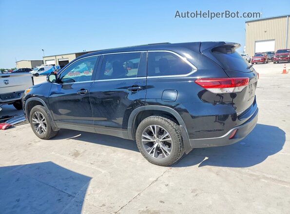 5TDBZRFH3KS948649 2019 TOYOTA HIGHLANDER Black Задня ліва чверть