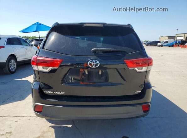 5TDBZRFH3KS948649 2019 TOYOTA HIGHLANDER Black Вид ззаду