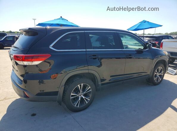 5TDBZRFH3KS948649 2019 TOYOTA HIGHLANDER Black Задня права чверть