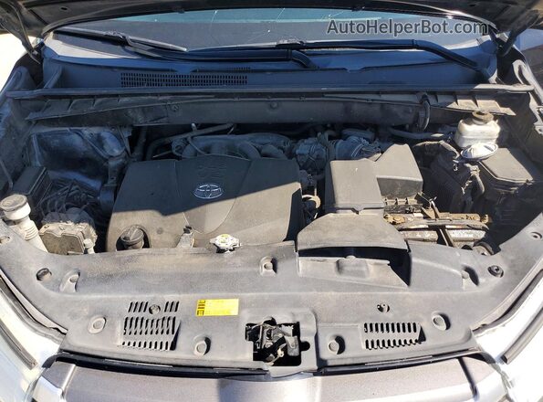 5TDBZRFH3KS948649 2019 TOYOTA HIGHLANDER Black Вид підкапотного простору