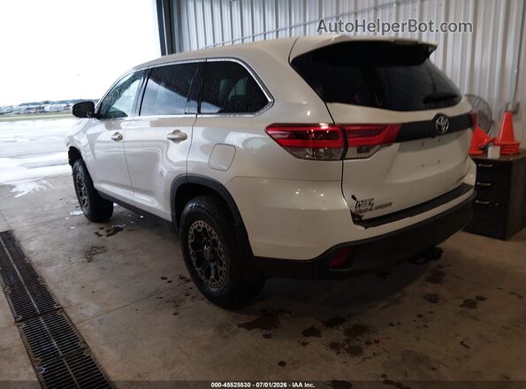 5TDBZRFH3KS969422 2019 TOYOTA HIGHLANDER White Tył lewy