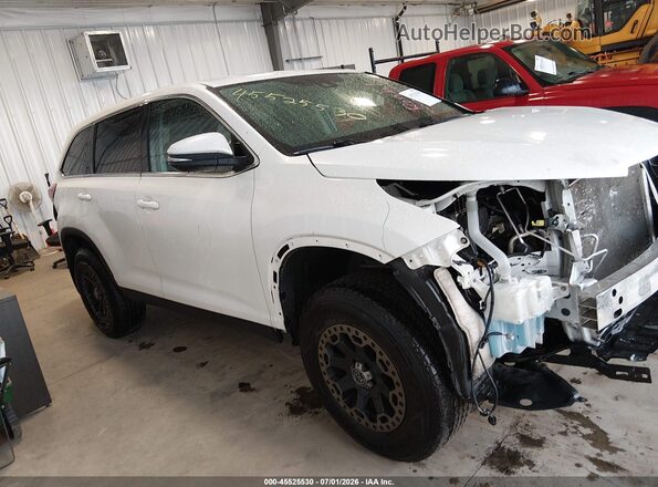 5TDBZRFH3KS969422 2019 TOYOTA HIGHLANDER White Widok wnętrza z tyłu