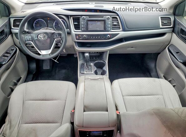 5TDBZRFH4JS844508 2018 TOYOTA HIGHLANDER White Dashboard view