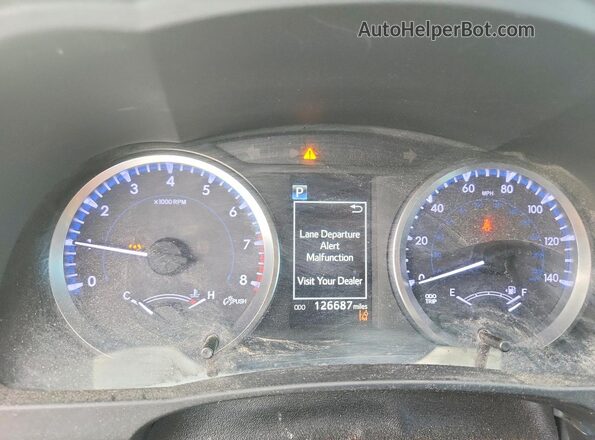 5TDBZRFH4JS872938 2018 TOYOTA HIGHLANDER Blue Вид щитка приладів