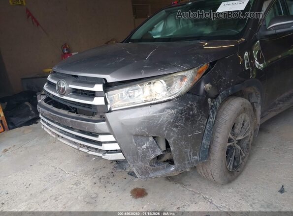 5TDBZRFH4JS874138 2018 TOYOTA HIGHLANDER Gray Widok z przodu