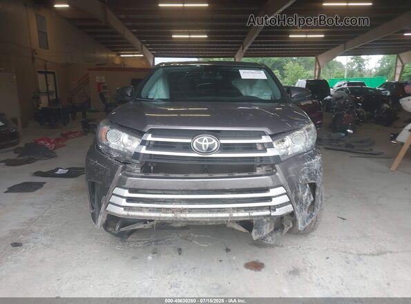5TDBZRFH4JS874138 2018 TOYOTA HIGHLANDER Gray Widok zestawu wskaźników