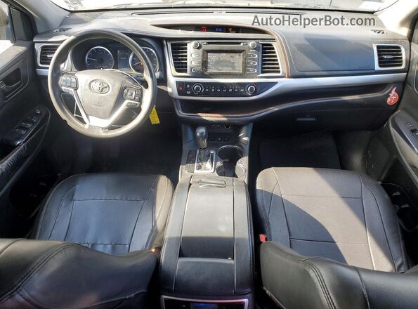 5TDBZRFH4KS736312 2019 TOYOTA HIGHLANDER Black Առջևի վահանակի տեսք