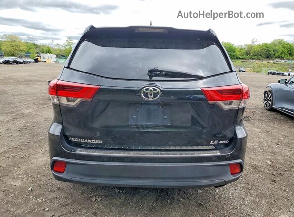 5TDBZRFH4KS917829 2019 TOYOTA HIGHLANDER Black Հետևի տեսք
