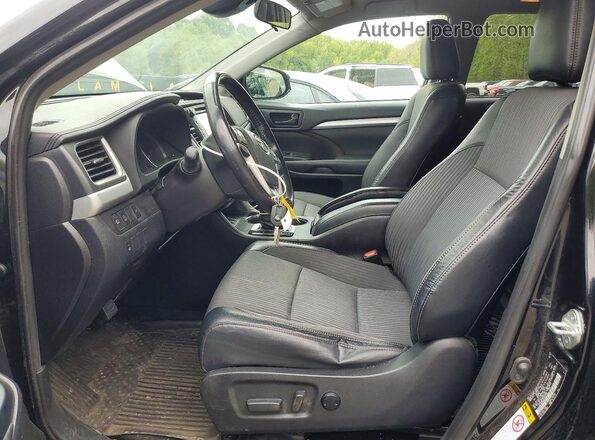 5TDBZRFH4KS917829 2019 TOYOTA HIGHLANDER Black Սալոնի դիմացի տեսք