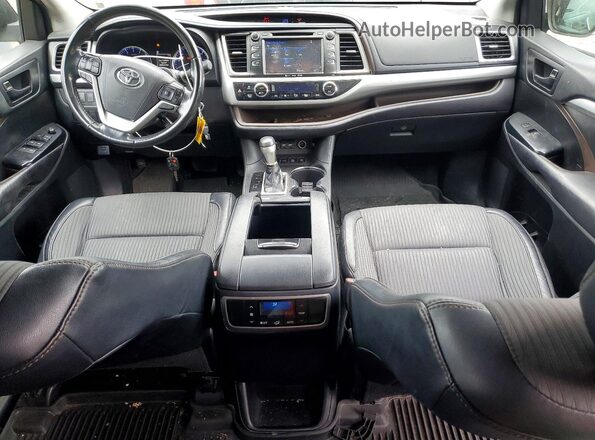 5TDBZRFH4KS917829 2019 TOYOTA HIGHLANDER Black Առջևի վահանակի տեսք