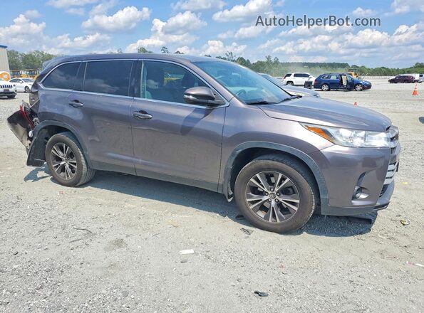 5TDBZRFH4KS961295 2019 TOYOTA HIGHLANDER Gray Front right