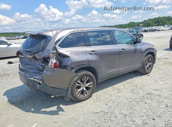 5TDBZRFH4KS961295 2019 TOYOTA HIGHLANDER Gray Rear right