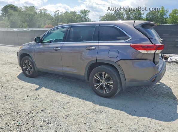 5TDBZRFH4KS961295 2019 TOYOTA HIGHLANDER Gray Rear left
