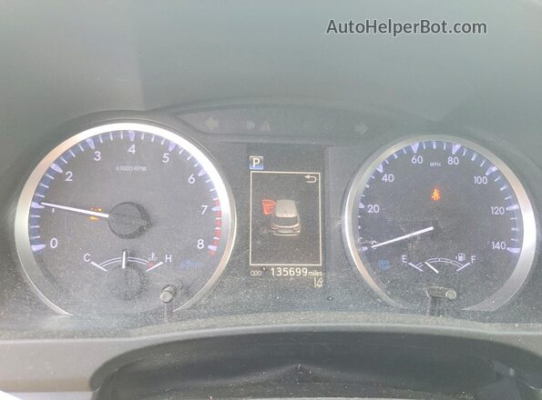 5TDBZRFH4KS961295 2019 TOYOTA HIGHLANDER Gray Instrument cluster view