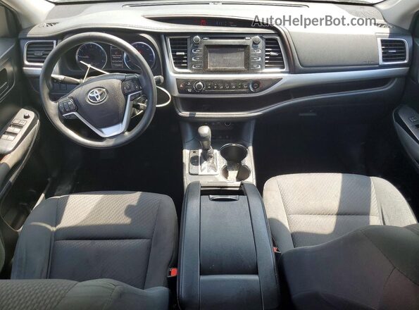 5TDBZRFH4KS961295 2019 TOYOTA HIGHLANDER Gray Dashboard view