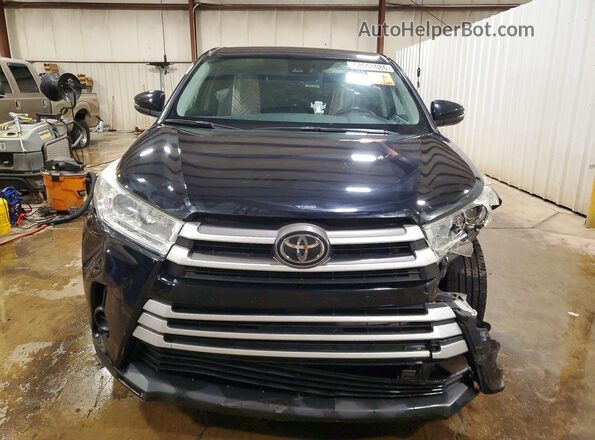 5TDBZRFH4KS977755 2019 TOYOTA HIGHLANDER Black წინა ხედი