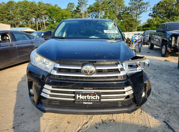 5TDBZRFH5HS379148 2017 TOYOTA HIGHLANDER Black წინა ხედი