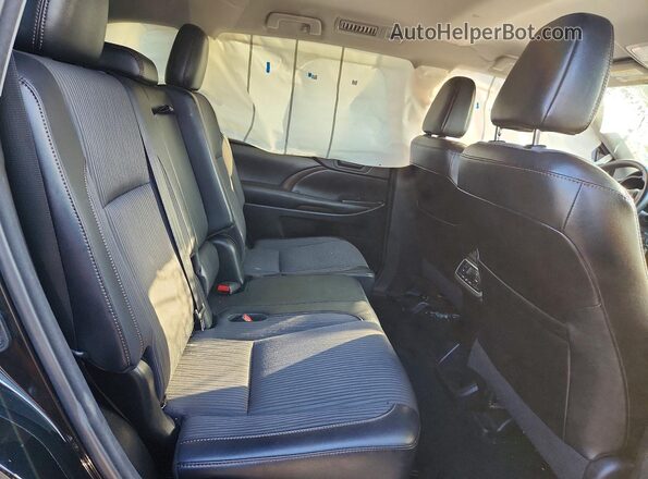 5TDBZRFH5HS379148 2017 TOYOTA HIGHLANDER Black უკანა სალონის ხედი
