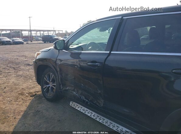 5TDBZRFH5JS866159 2018 TOYOTA HIGHLANDER Черный Вид спереди