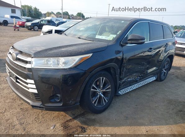 5TDBZRFH5JS866159 2018 TOYOTA HIGHLANDER Черный Передняя левая четверть