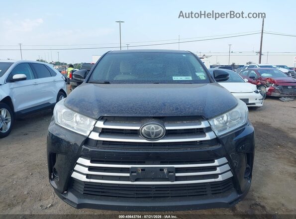 5TDBZRFH5JS866159 2018 TOYOTA HIGHLANDER Черный Вид щитка приборов