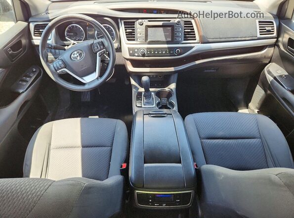 5TDBZRFH6HS437798 2017 TOYOTA HIGHLANDER White Dashboard view