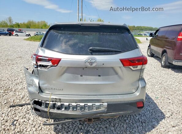 5TDBZRFH6JS880426 2018 TOYOTA HIGHLANDER Silver Rear view