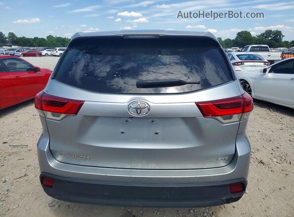 5TDBZRFH6KS928735 2019 TOYOTA HIGHLANDER Silver Հետևի տեսք
