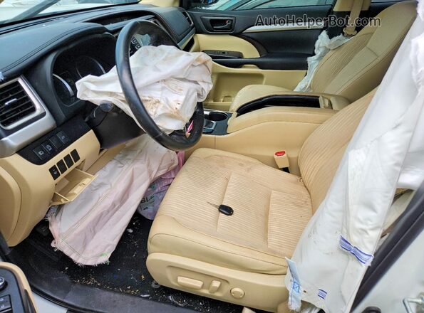 5TDBZRFH6KS993214 2019 TOYOTA HIGHLANDER White Вид салону спереду