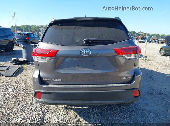 5TDBZRFH7HS374369 2017 TOYOTA HIGHLANDER Gray 