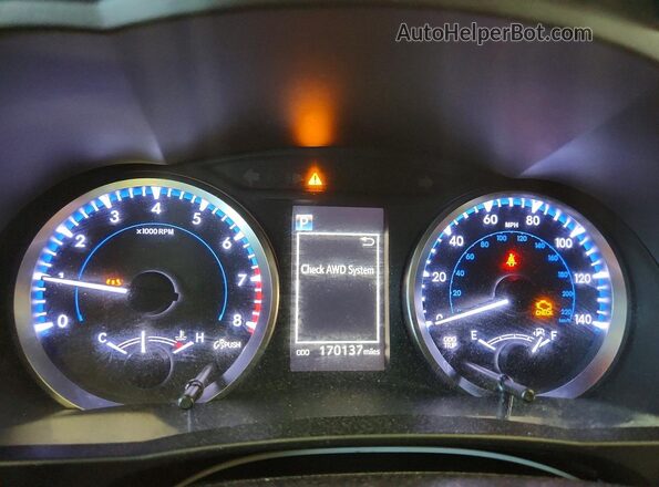 5TDBZRFH7HS379670 2017 TOYOTA HIGHLANDER Silver Widok zestawu wskaźników