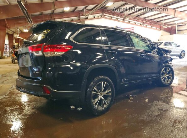 5TDBZRFH7JS880998 2018 TOYOTA HIGHLANDER Черный Задняя правая четверть