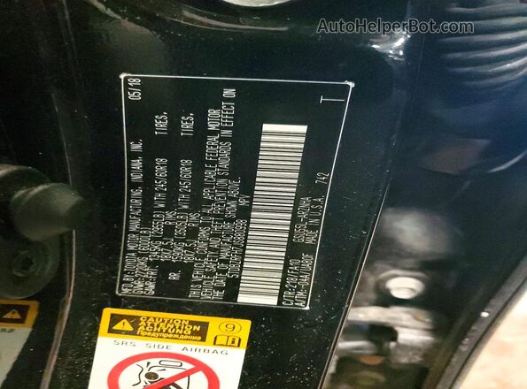 5TDBZRFH7JS880998 2018 TOYOTA HIGHLANDER Черный Панорамный вид салона 360°
