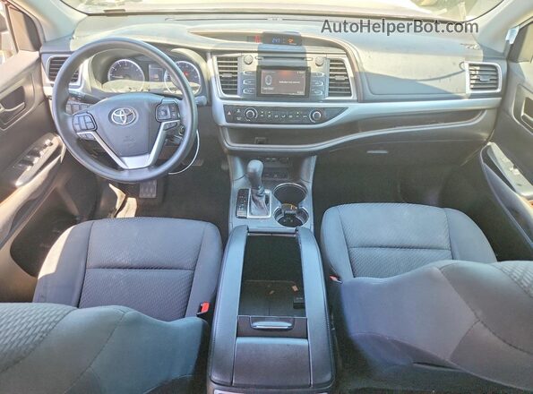 5TDBZRFH7KS730858 2019 TOYOTA HIGHLANDER Burgundy Dashboard view