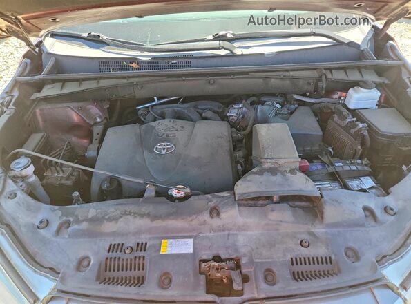 5TDBZRFH7KS730858 2019 TOYOTA HIGHLANDER Burgundy Engine compartment view