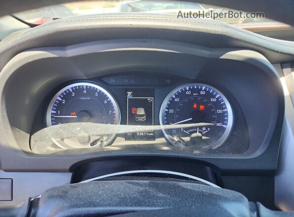 5TDBZRFH7KS730858 2019 TOYOTA HIGHLANDER Burgundy Instrument cluster view