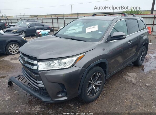 5TDBZRFH7KS932504 2019 TOYOTA HIGHLANDER Gray წინა მარცხენა ხედი სამი მეოთხედიდან
