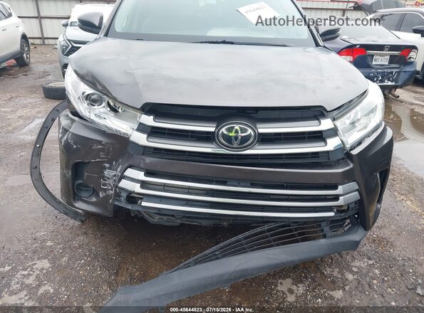 5TDBZRFH7KS932504 2019 TOYOTA HIGHLANDER Gray წინა ხედი