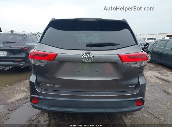 5TDBZRFH7KS932504 2019 TOYOTA HIGHLANDER Gray 