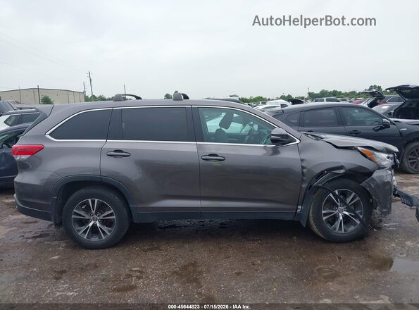 5TDBZRFH7KS932504 2019 TOYOTA HIGHLANDER Gray უკანა სალონის ხედი