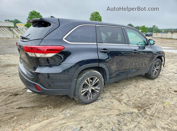 5TDBZRFH7KS943163 2019 TOYOTA HIGHLANDER Black უკანა მარჯვენა