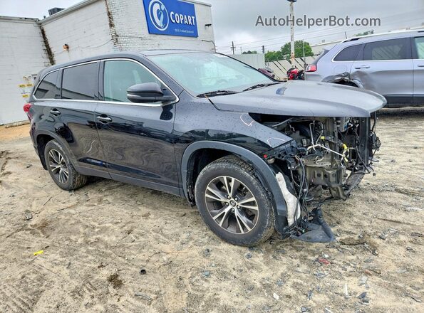 5TDBZRFH7KS943163 2019 TOYOTA HIGHLANDER Black წინა მარჯვენა