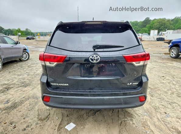 5TDBZRFH7KS943163 2019 TOYOTA HIGHLANDER Black უკანა ხედი